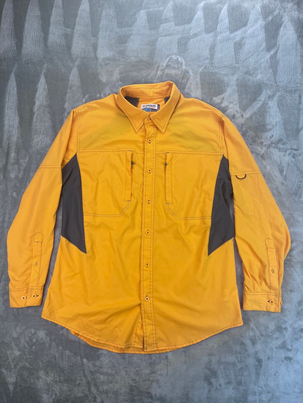 Magellan Outdoors Fish Gear MagWick Shirt Large Yellow